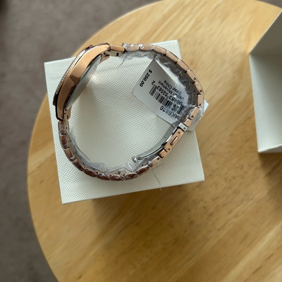 MICHAEL KORS KACIE Authentic Rose Gold Navy Blue Crystals MK6930 NEW Women Watch - Picture 5 of 7